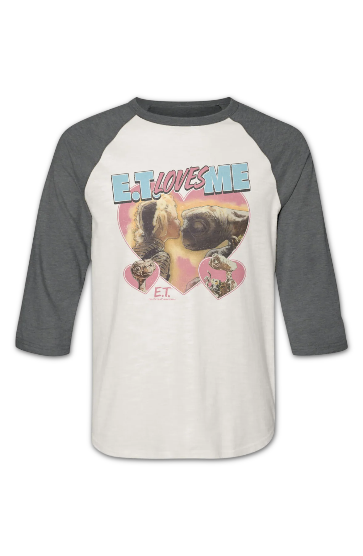 E.T. Loves Me E.T. The Extra-Terrestrial Raglan Baseball Shirt - Image 2