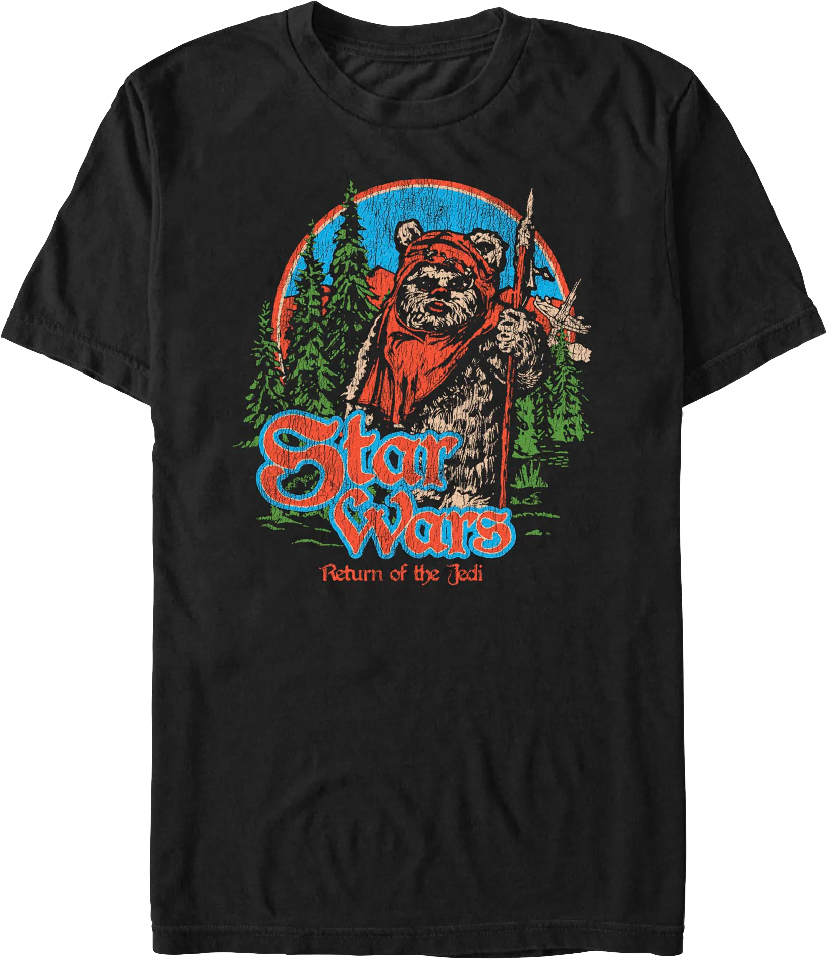 Ewok Endor Pose Return Of The Jedi Star Wars T-Shirt