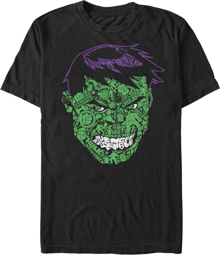 Face Icons Incredible Hulk T-Shirt