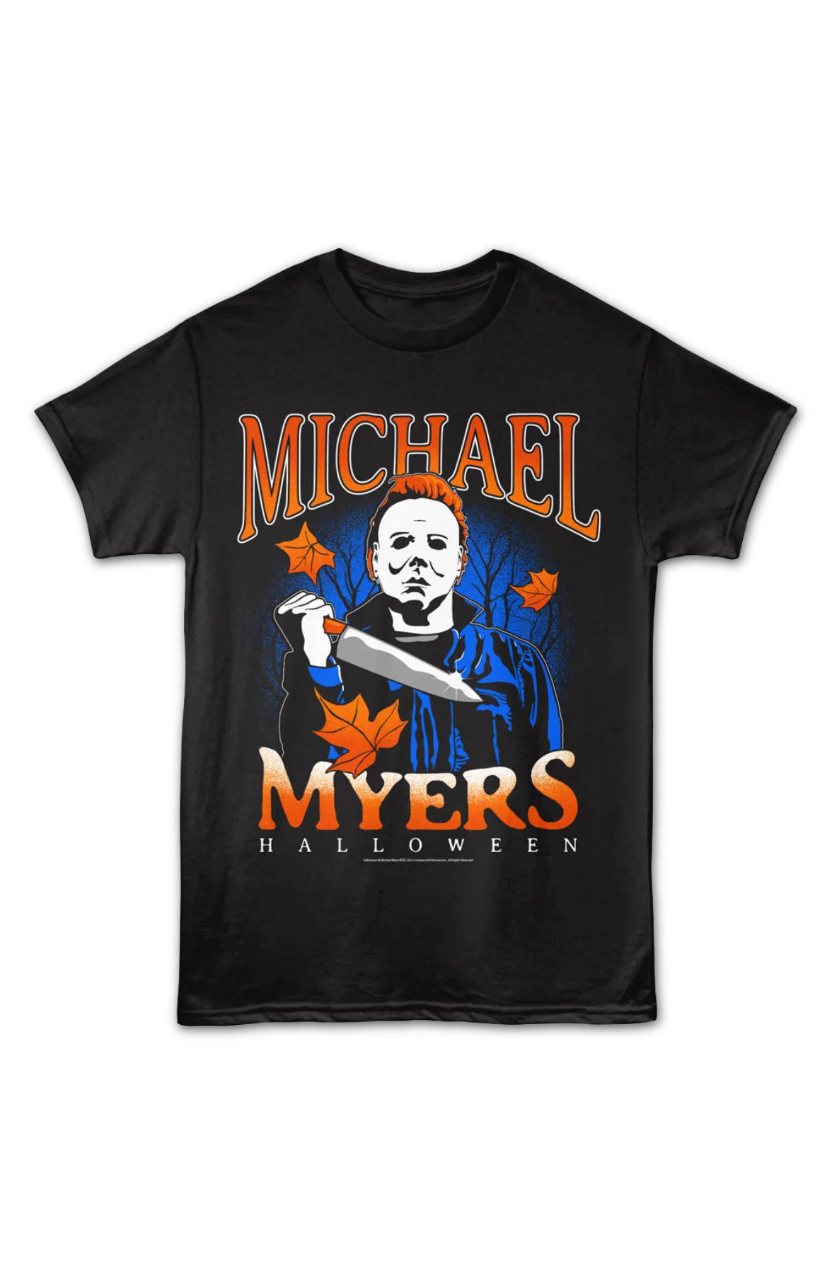 Fall Leaves Halloween T-Shirt - Image 2