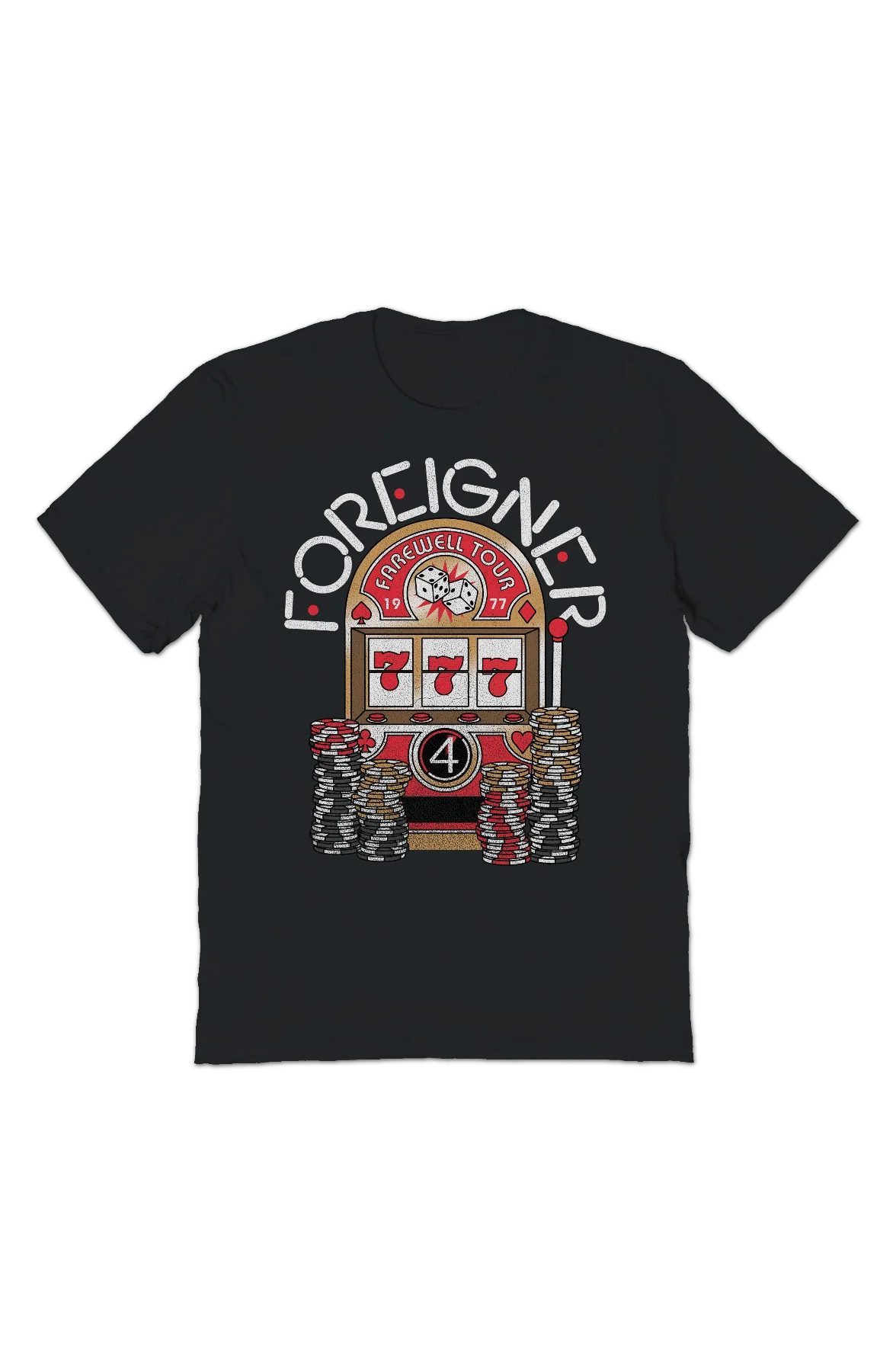 Farewell Tour Slot Machine Foreigner T-Shirt - Image 2