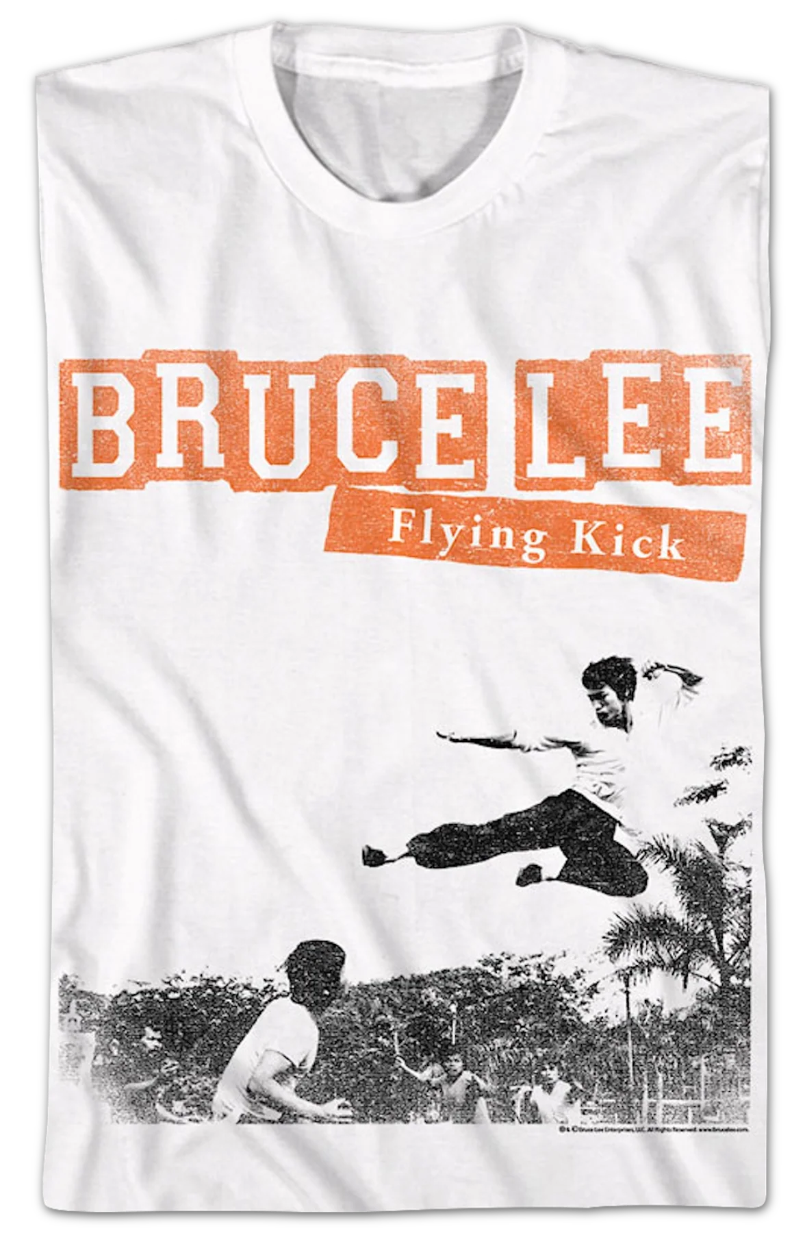 Flying Kick Bruce Lee T-Shirt - Image 2