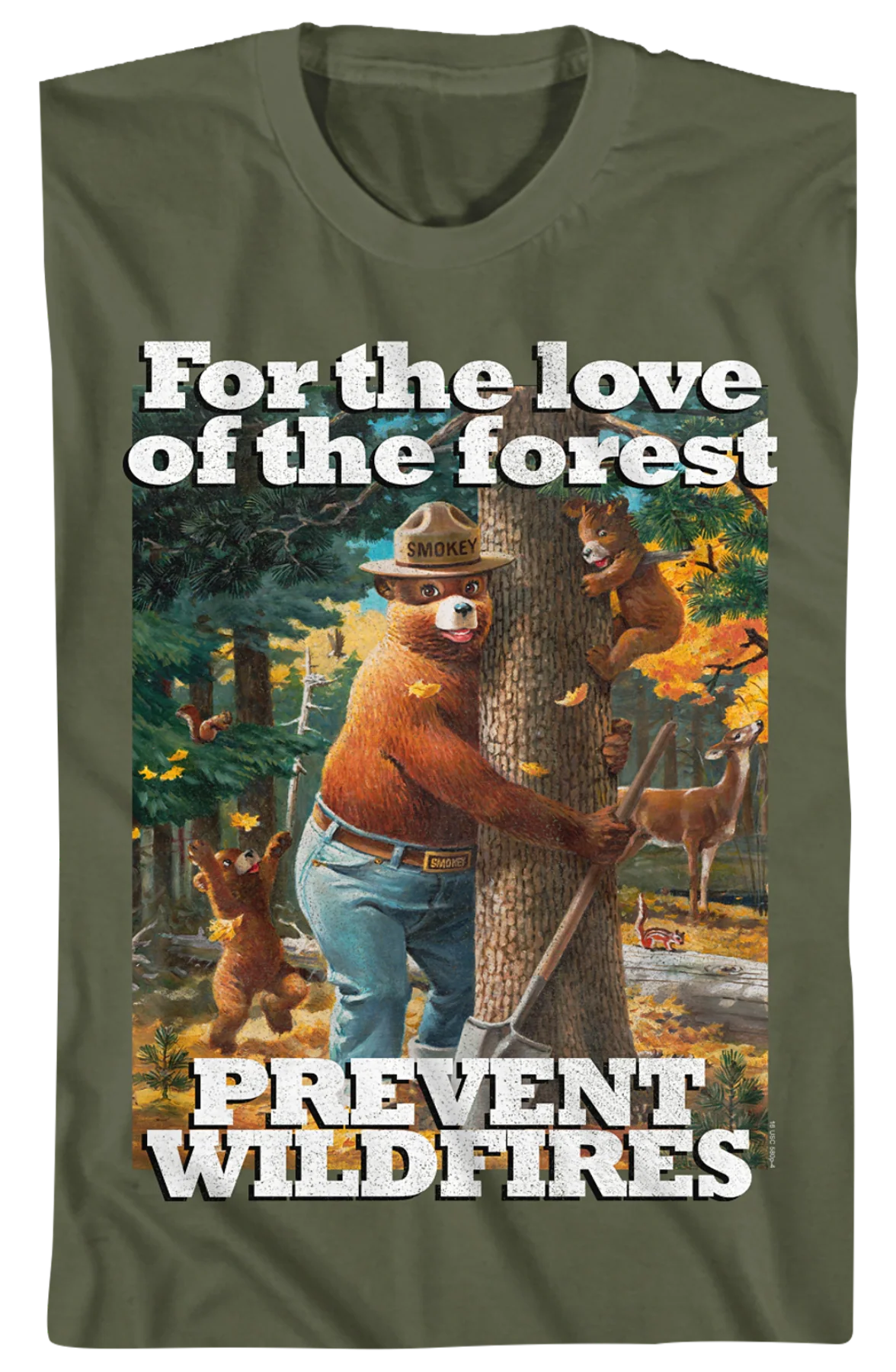 For the Love of the Forest Smokey Bear T-Shirt - Image 2