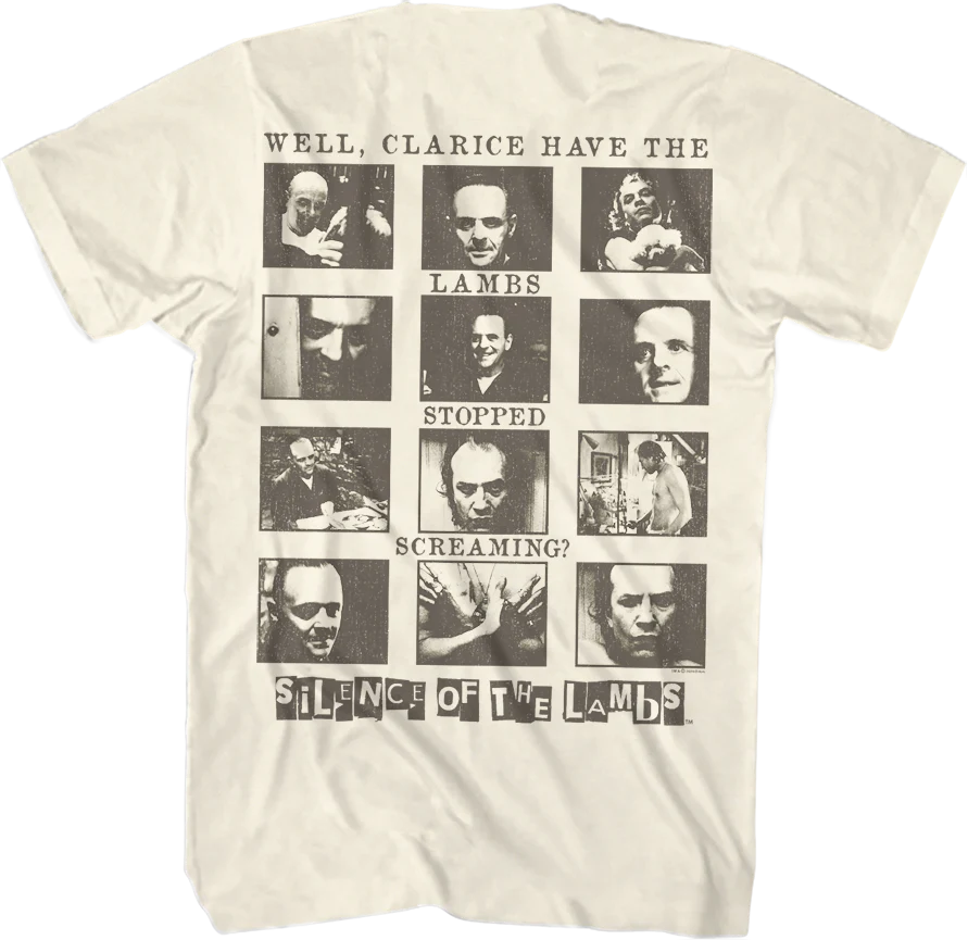 Front & Back Collage Silence of the Lambs T-Shirt