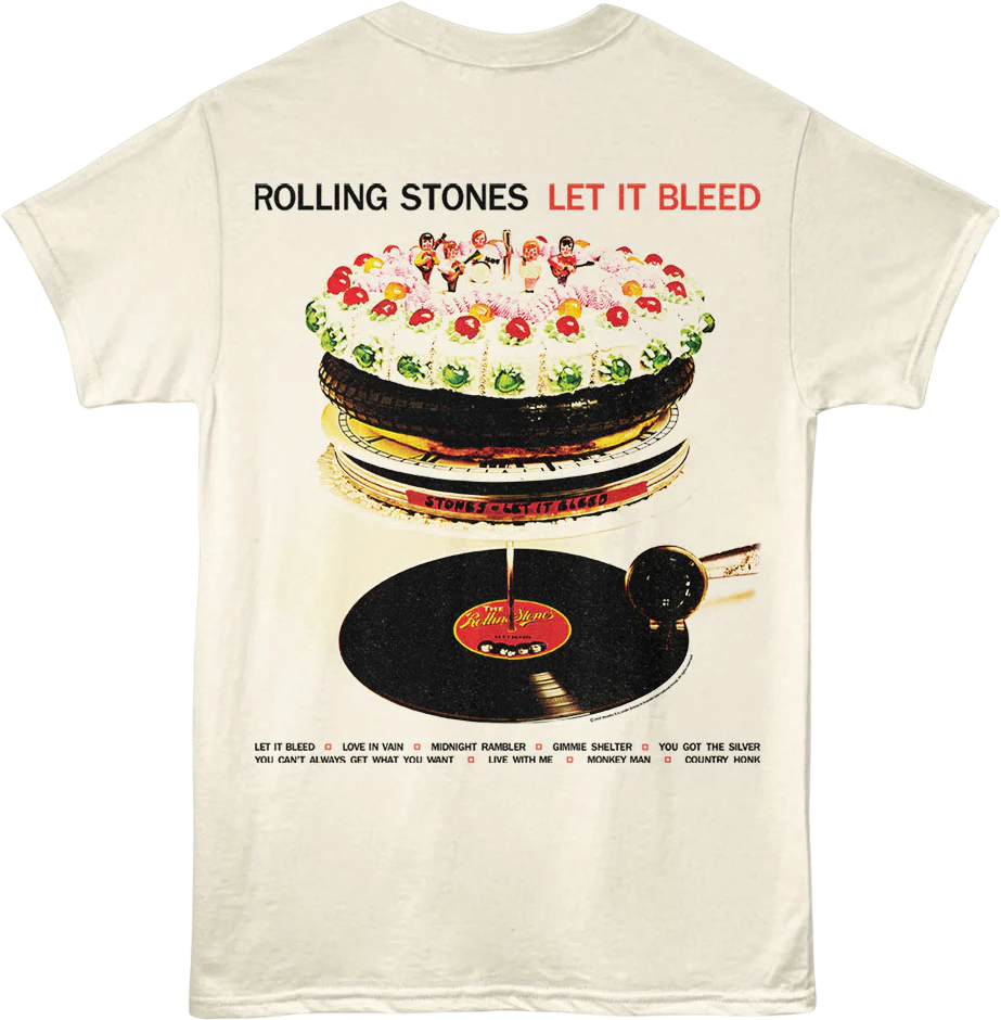Front & Back Let It Bleed Rolling Stones T-Shirt