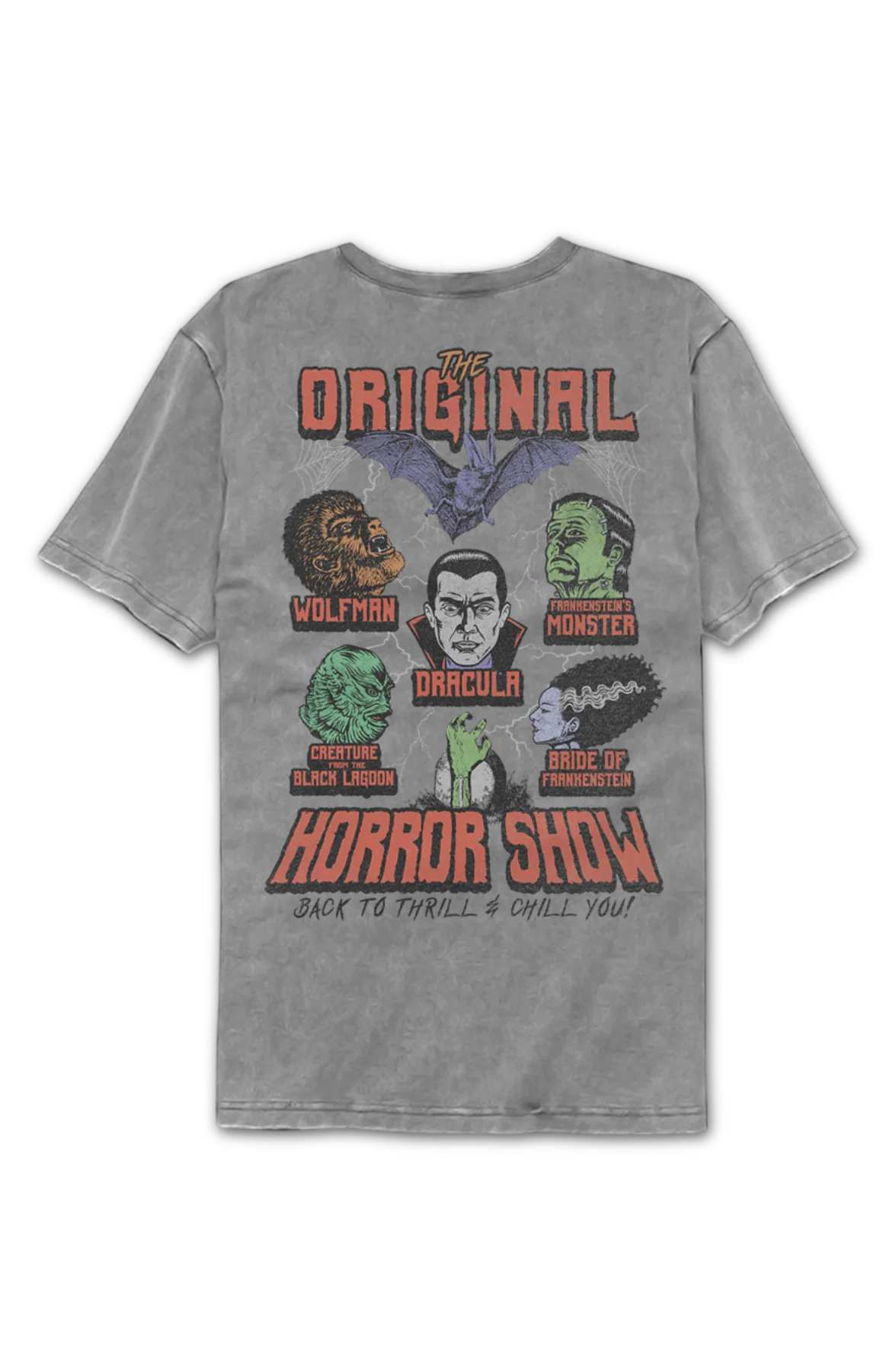 Front & Back Universal Monsters Comfort Colors Brand T-Shirt - Image 2