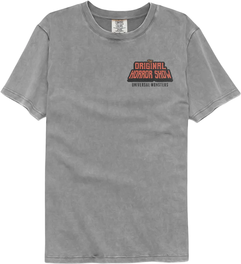 Front & Back Universal Monsters Comfort Colors Brand T-Shirt - Image 3