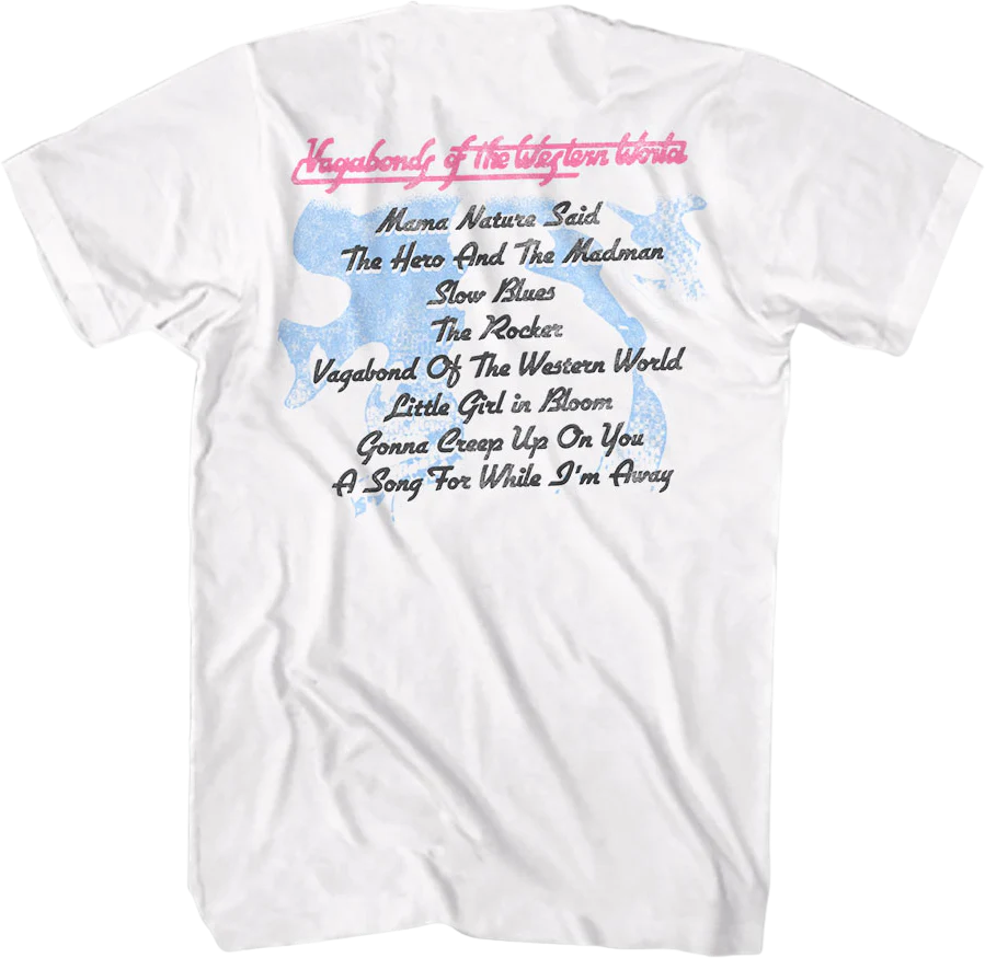 Front & Back Vagabonds of the Western World Thin Lizzy T-Shirt - Image 3