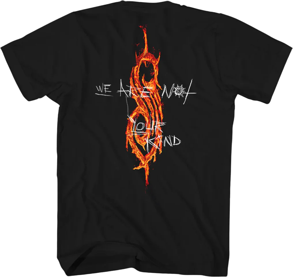 Front & Back We Are Nor Your Kind Slipknot T-Shirt - Image 3
