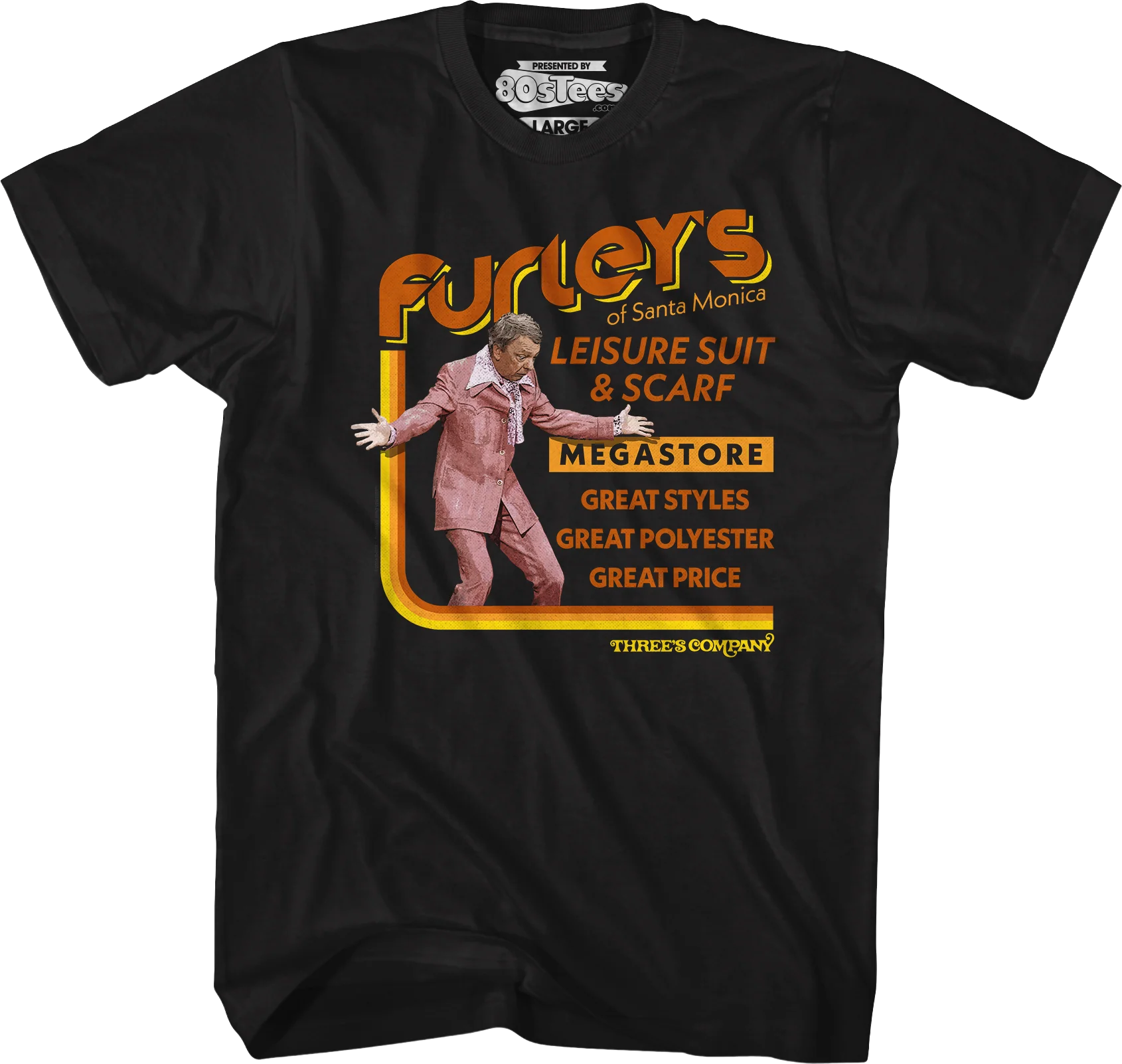 Furley's of Santa Monica Three's Company T-Shirt - Image 4