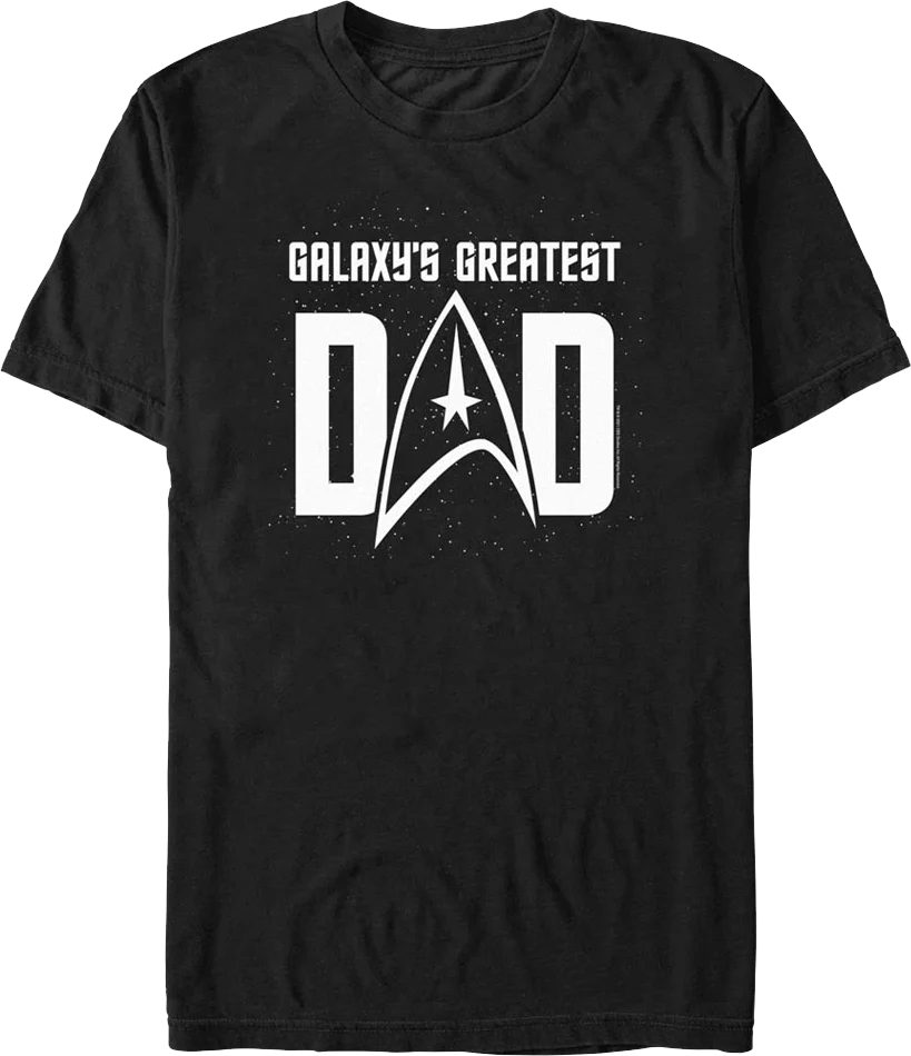Galaxy's Greatest Dad Star Trek T-Shirt
