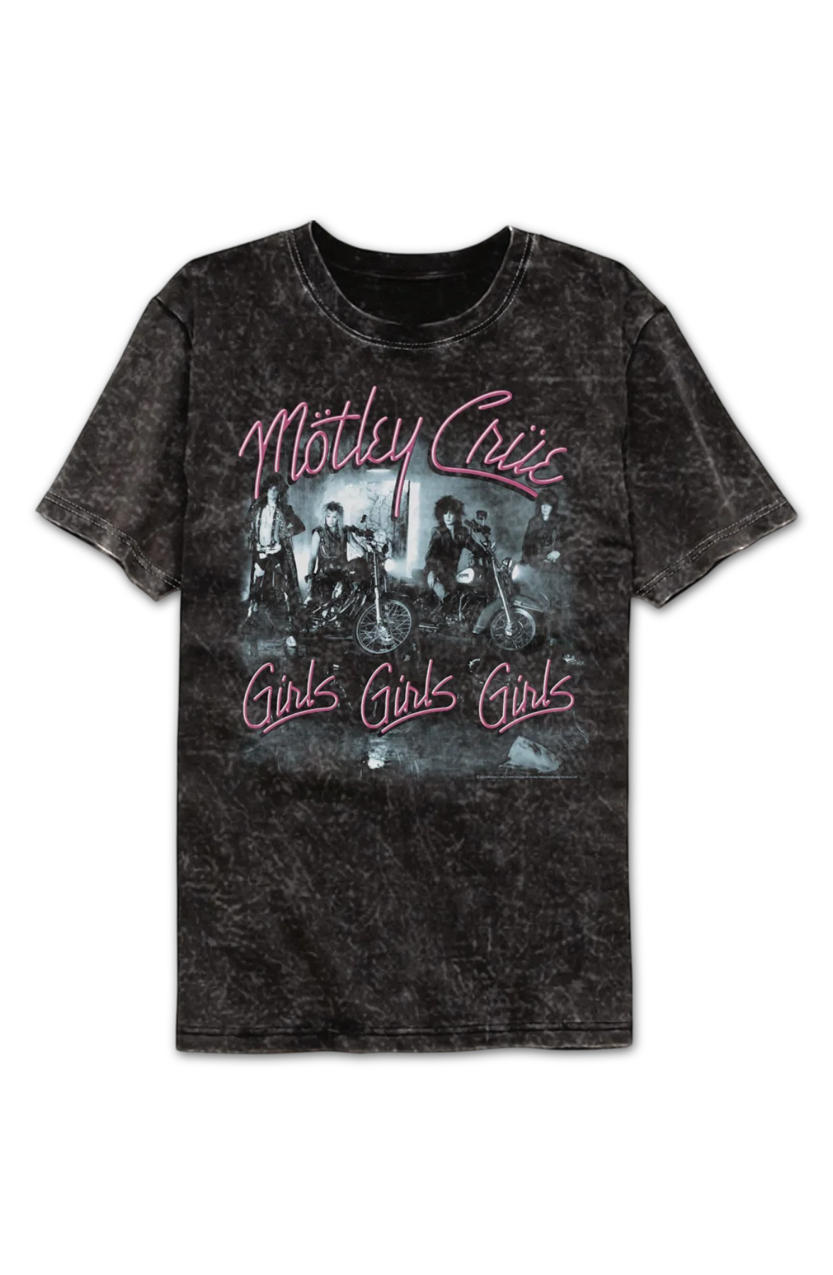 Girls Girls Girls Motley Crue Mineral Wash T-Shirt - Image 2