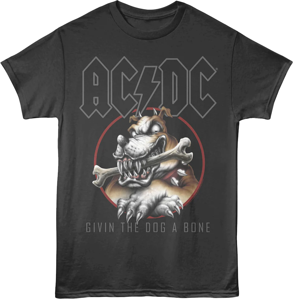 Givin The Dog A Bone Vintage Circle ACDC T-Shirt