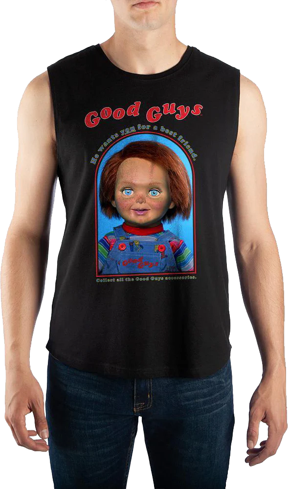 Good Guys Doll Chucky Child's Play Muscle Tank Top