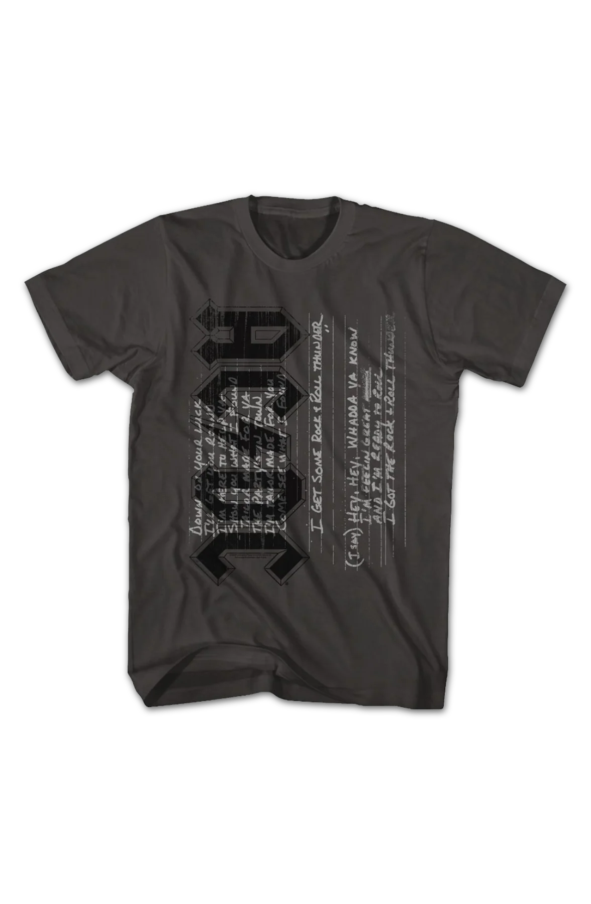 Got Some Rock & Roll Thunder Lyrics ACDC T-Shirt - Image 2