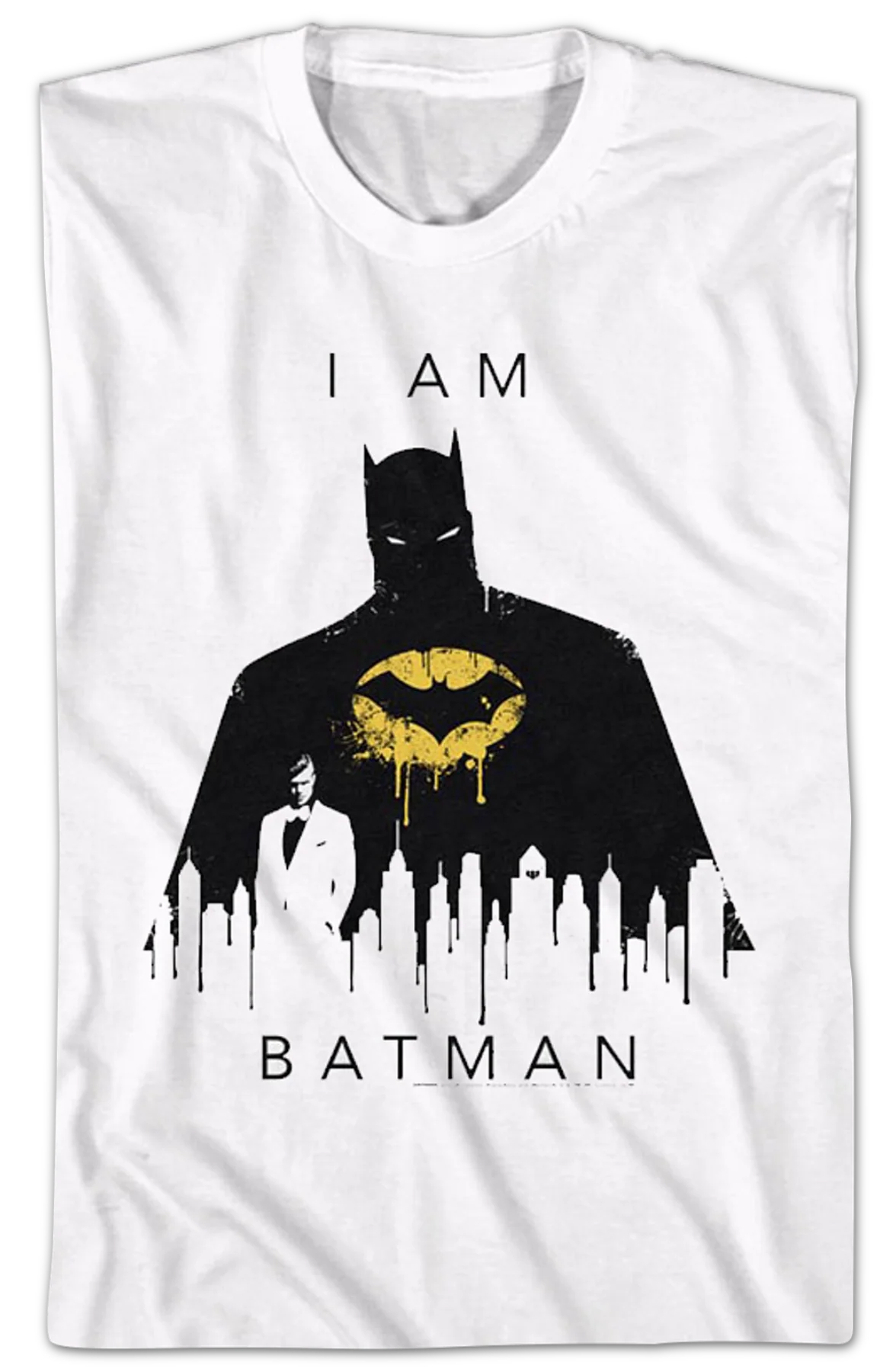 Graffiti I Am Batman DC Comics T-Shirt - Image 2