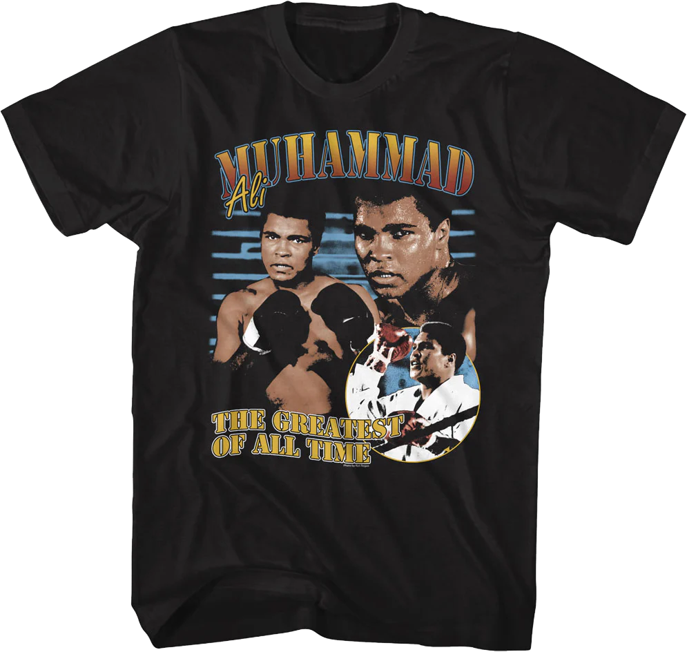 Greatest Of All Time Collage Muhammad Ali T-Shirt
