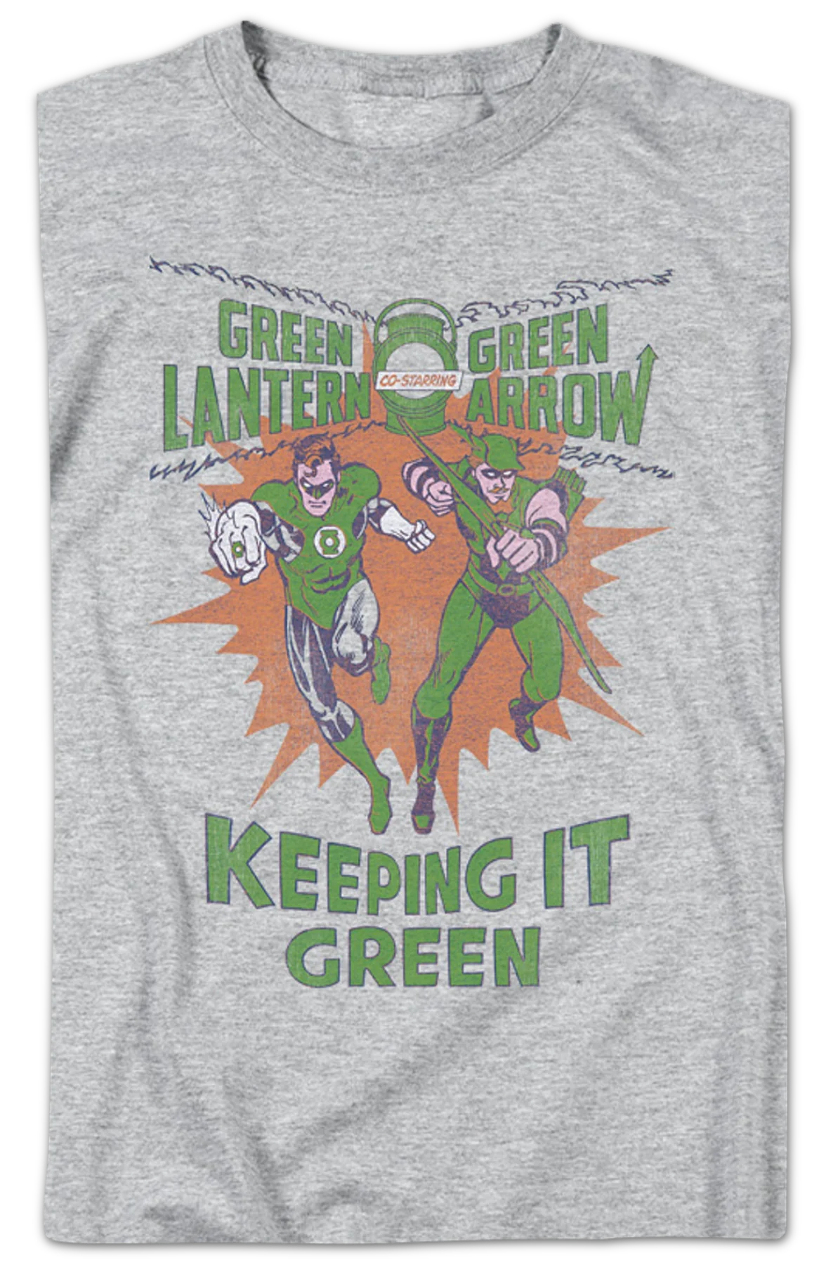 Green Lantern And Green Arrow Keeping It Green DC Comics T-Shirt - Image 2