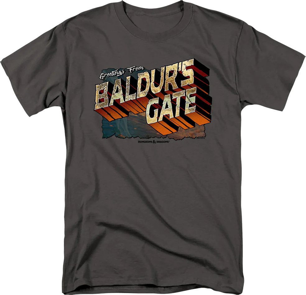 Greetings From Baldur's Gate Dungeons & Dragons T-Shirt