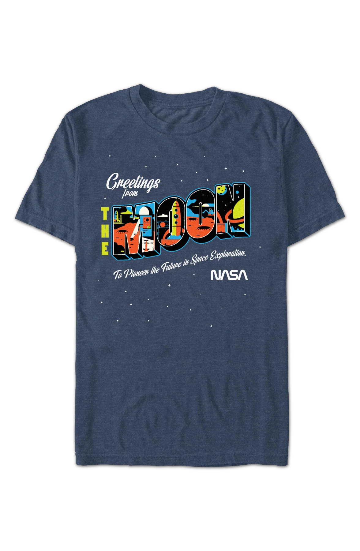 Greetings From The Moon NASA T-Shirt - Image 2