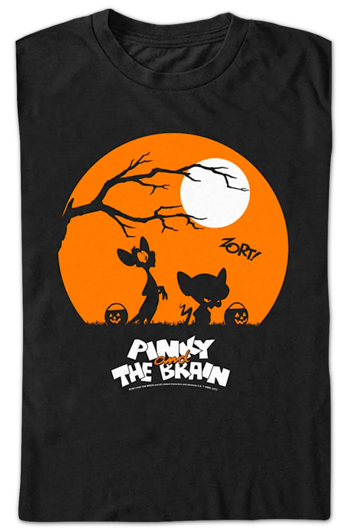 Halloween Silhouettes Pinky and the Brain T-Shirt - Image 2
