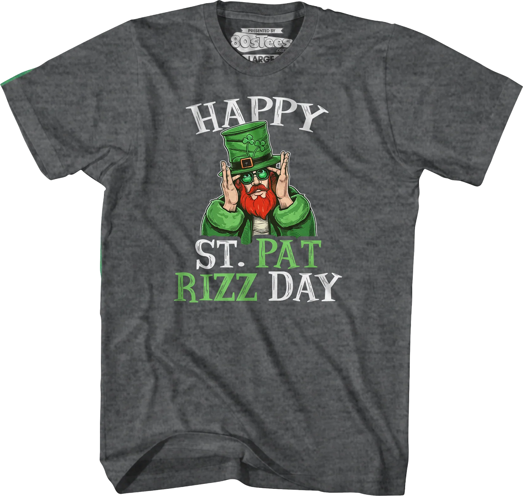 Happy St. Pat Rizz Day T-Shirt - Image 3