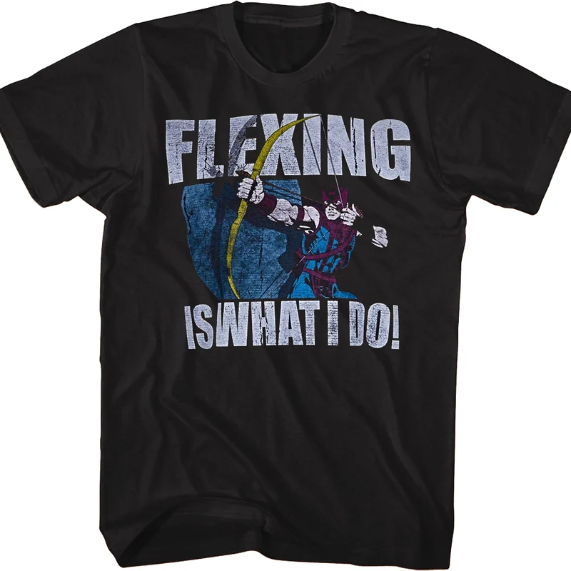 Hawkeye Flexing Is What I Do Marvel Comics T-Shirt