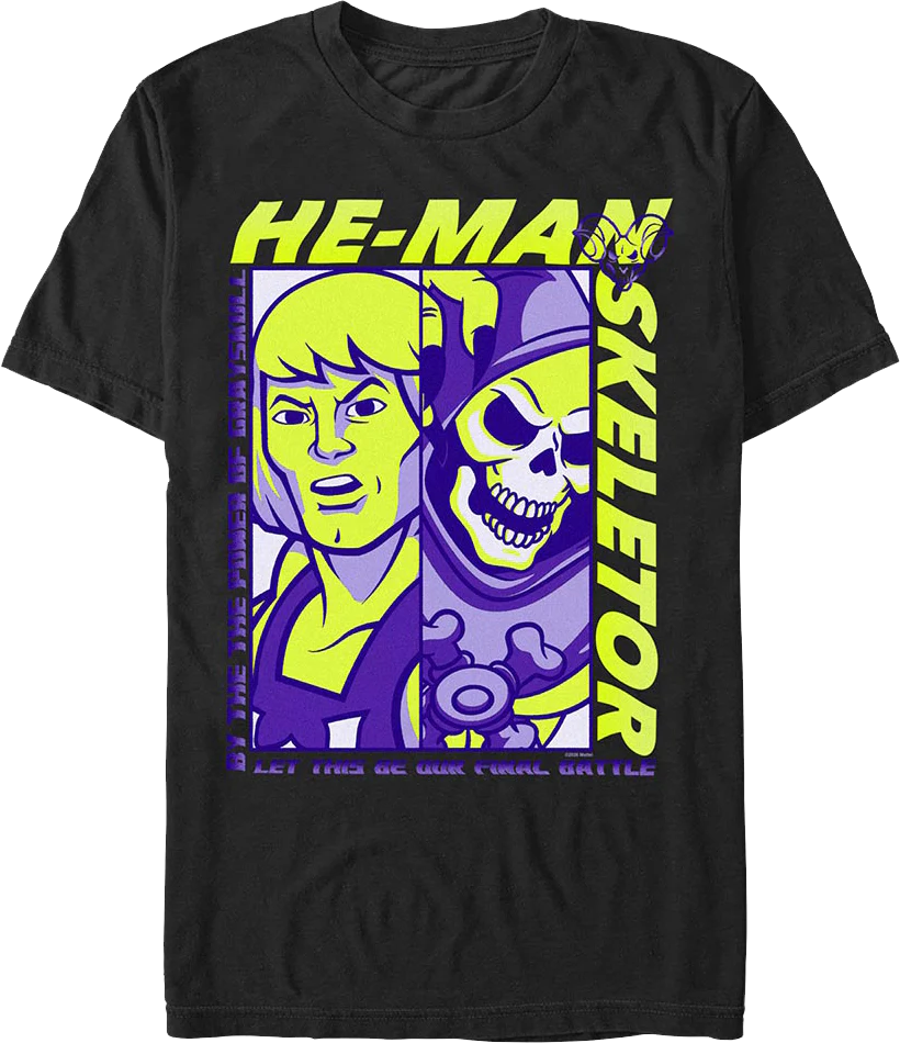 He-Man vs. Skeletor Final Battle Masters Of The Universe T-Shirt