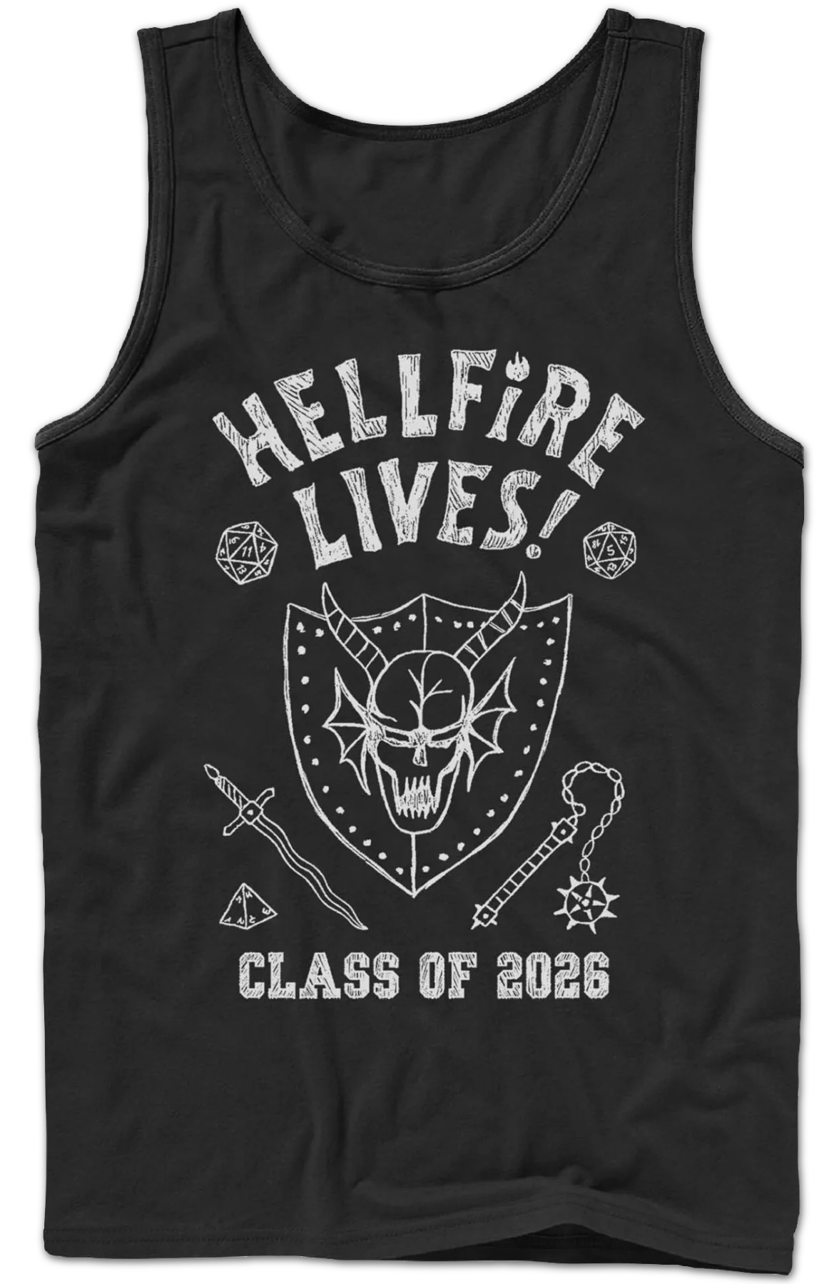 Hellfire Lives Class Of 2026 Stranger Things Tank Top - Image 3