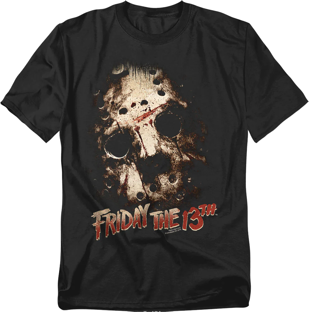 Hockey Mask Close-Up Friday the 13th T-Shirt