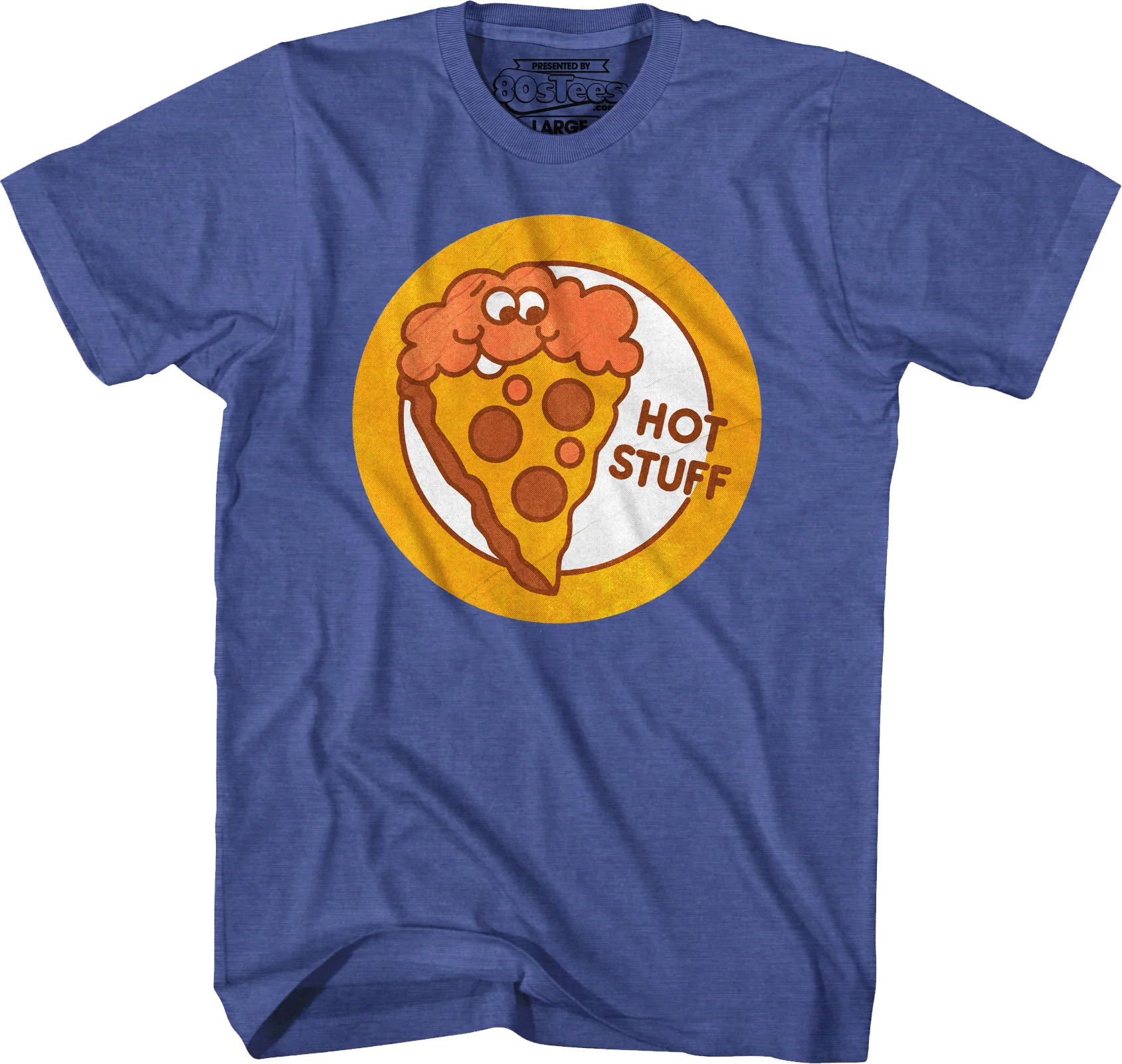 Hot Stuff Pizza Scratch & Sniff Sticker T-Shirt - Image 7