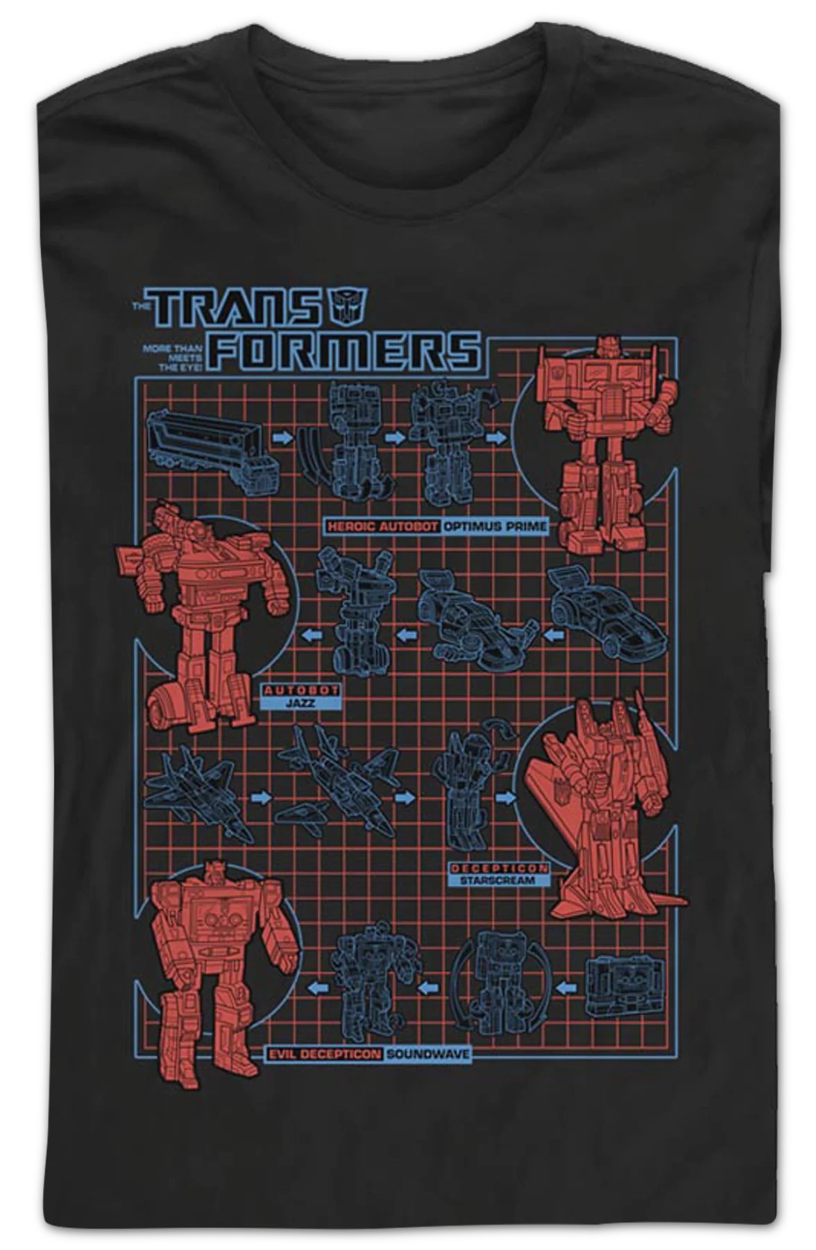 How To Change To Robot Mode Transformers Long Sleeve Shirt - Image 2
