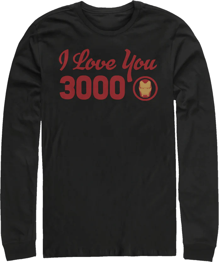I Love You 3000 Avengers Endgame Long Sleeve Shirt