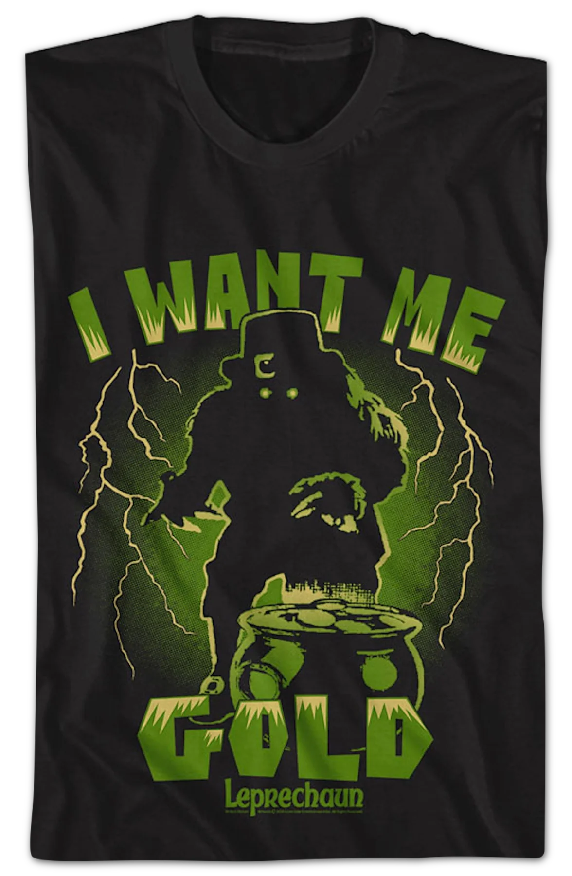I Want Me Gold Leprechaun T-Shirt - Image 2