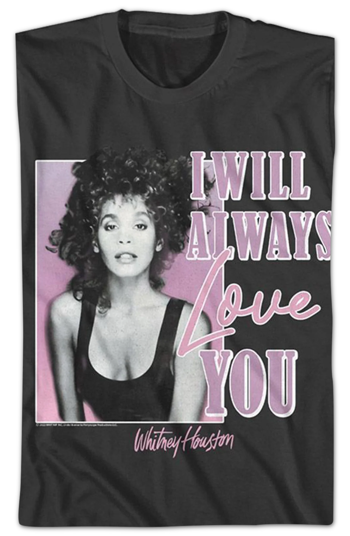 I Will Always Love You Whitney Houston T-Shirt - Image 2