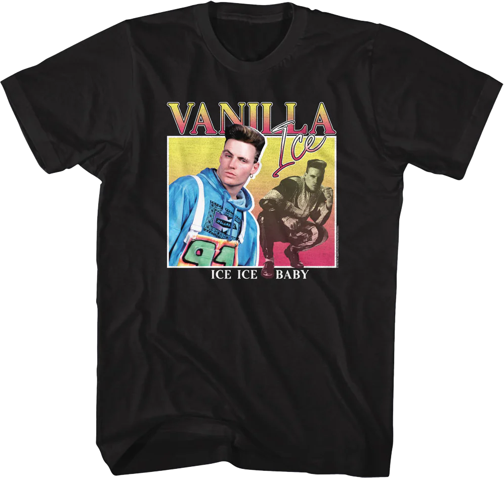 Ice Ice Baby Square Collage Vanilla Ice T-Shirt