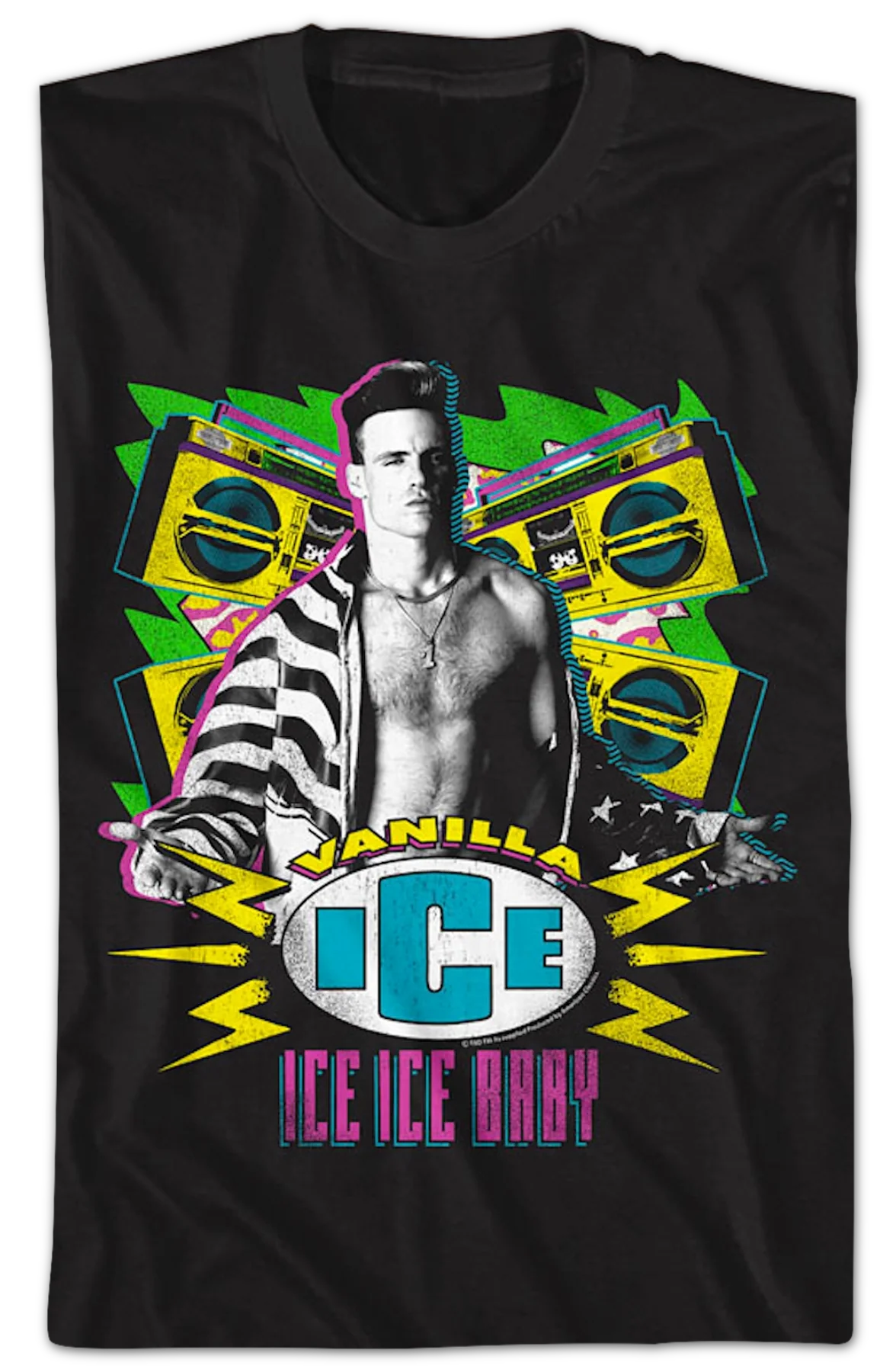 Ice Ice Baby Stereos Vanilla Ice T-Shirt - Image 2
