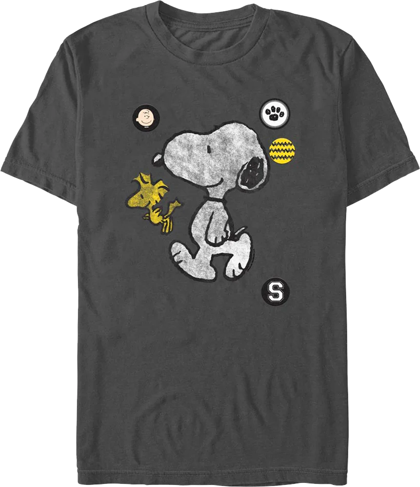Icons Snoopy And Woodstock Peanuts T-Shirt
