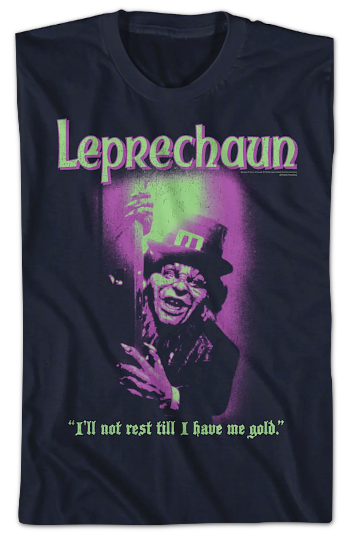 I'll Not Rest Till I Have Me Gold Leprechaun T-Shirt - Image 2