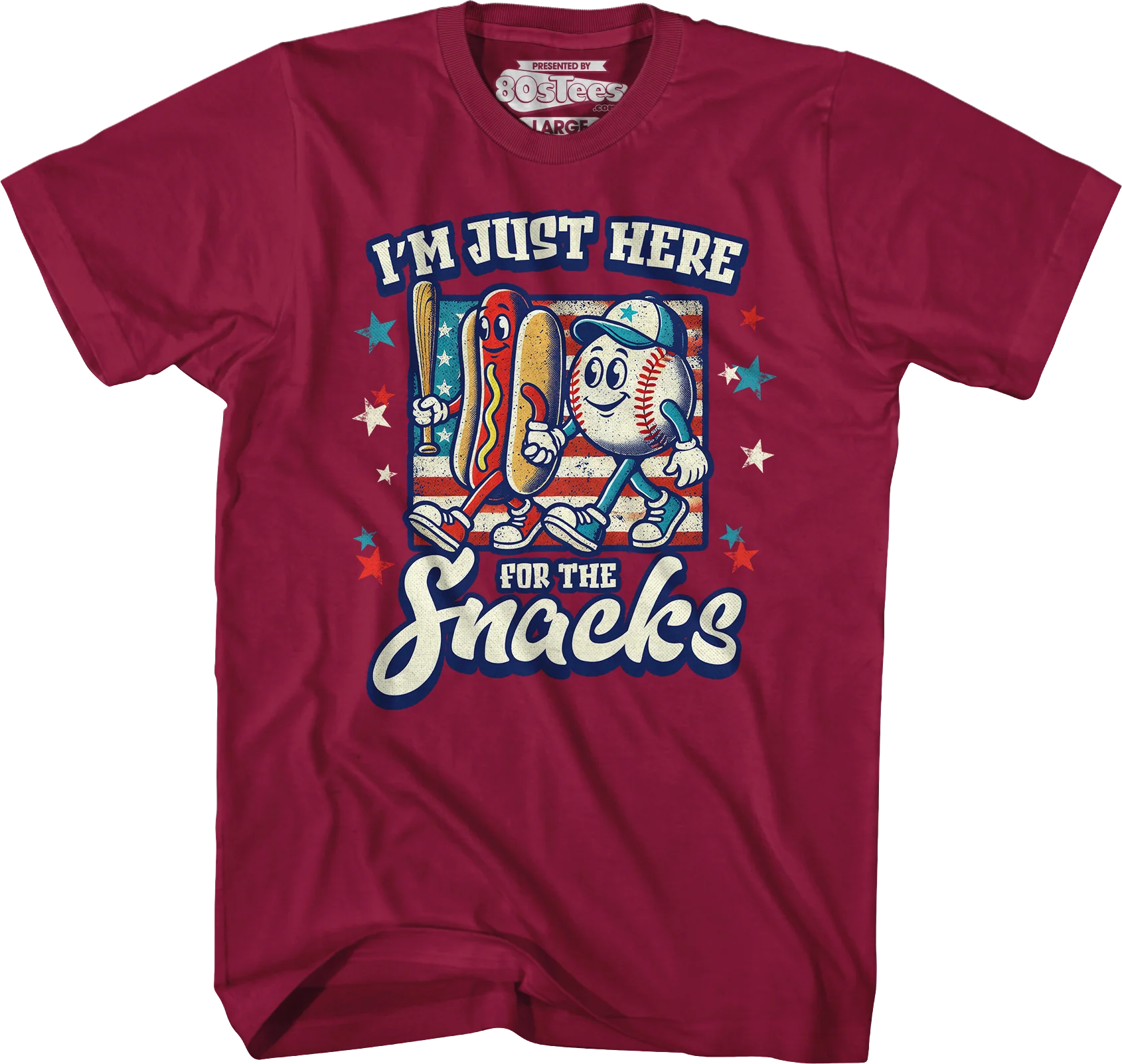 I'm Just Here For The Snacks T-Shirt - Image 6