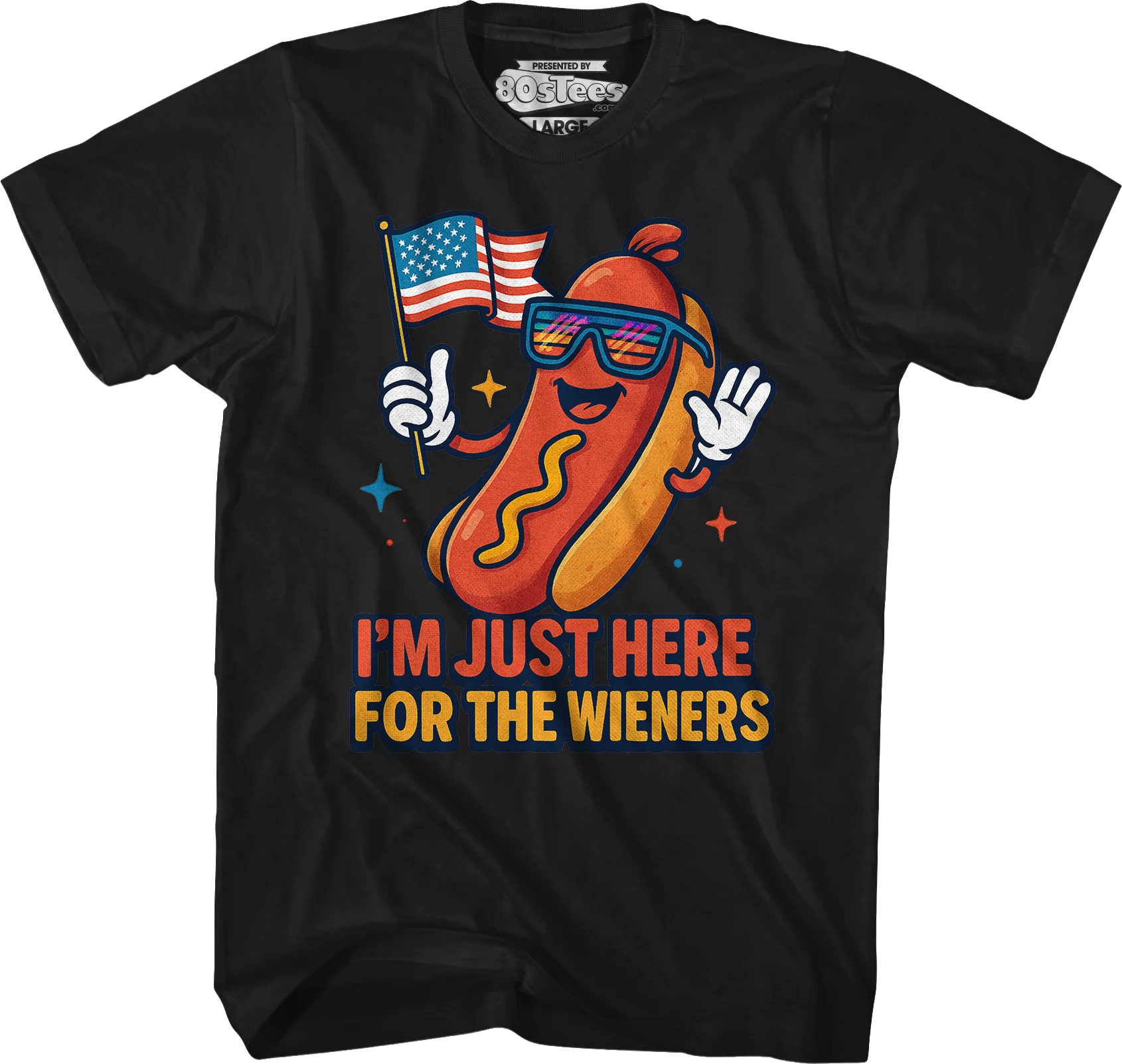 I'm Just Here For The Wieners T-Shirt - Image 5