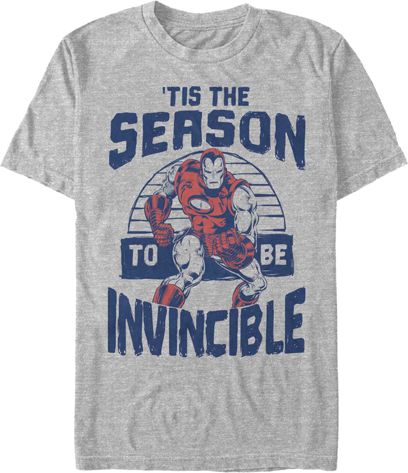 Iron Man 'Tis The Season To Be Invincible Marvel Comics T-Shirt