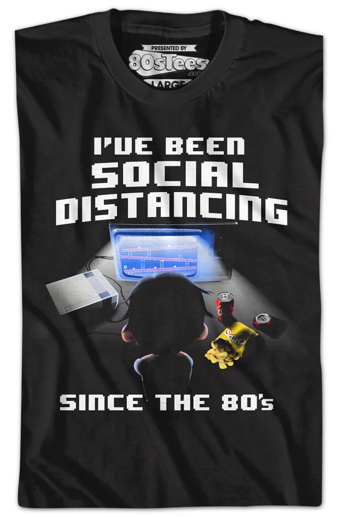 I've Been Social Distancing Since The 80's T-Shirt - Image 2