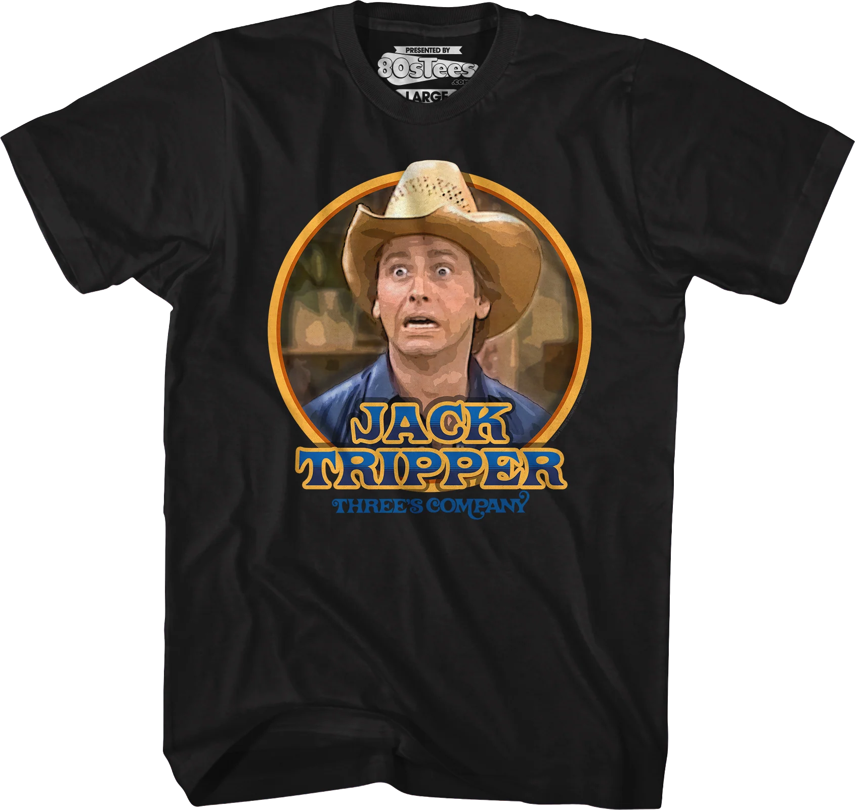 Jack Tripper Circle Three's Company T-Shirt