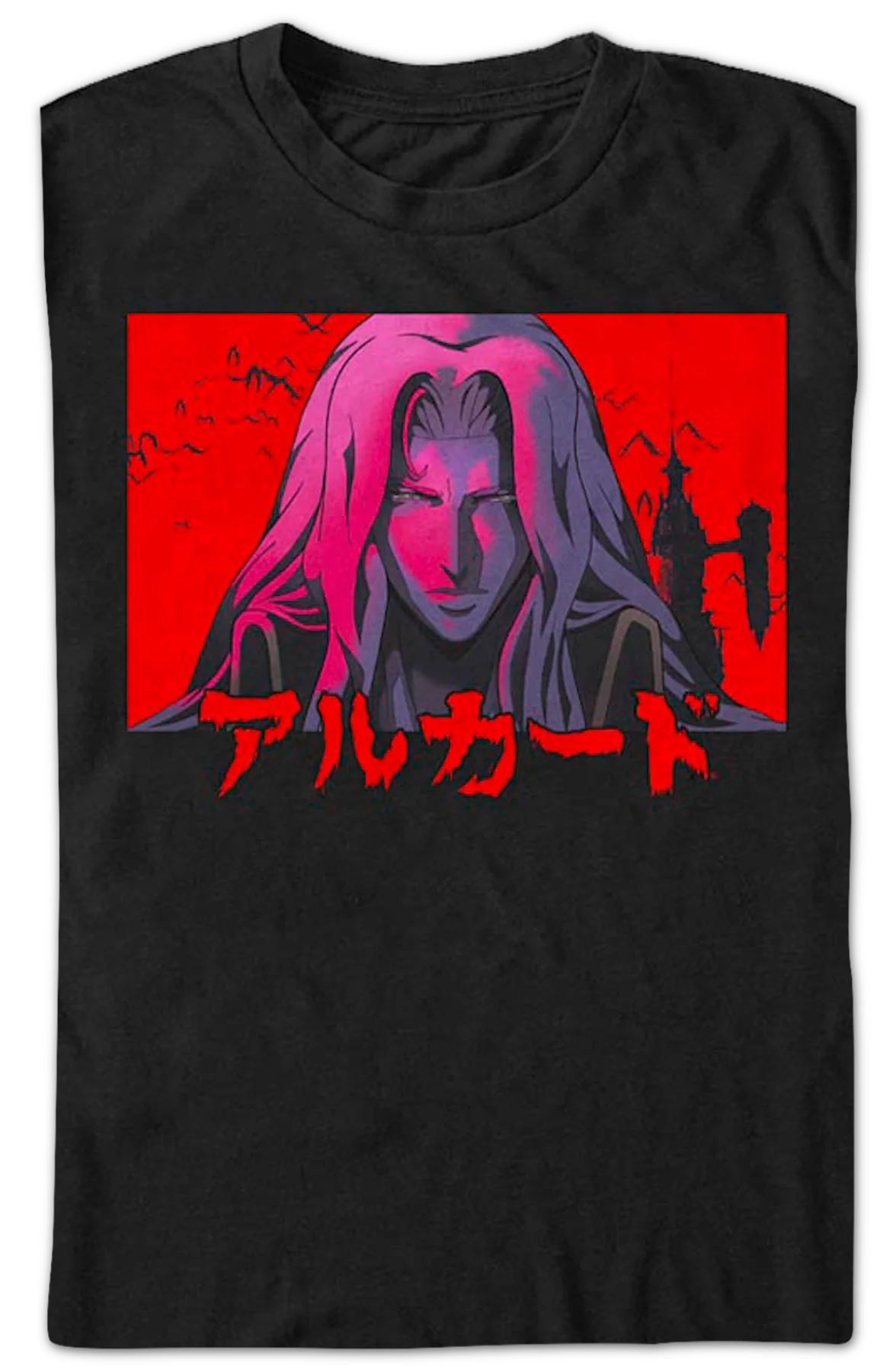 Japanese Alucard Photo Castlevania T-Shirt - Image 2