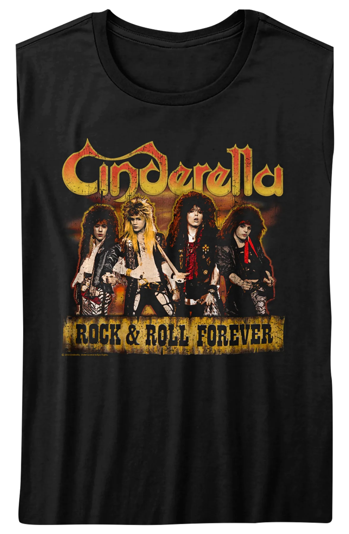 Ladies Rock and Roll Forever Cinderella Shirt - Image 2