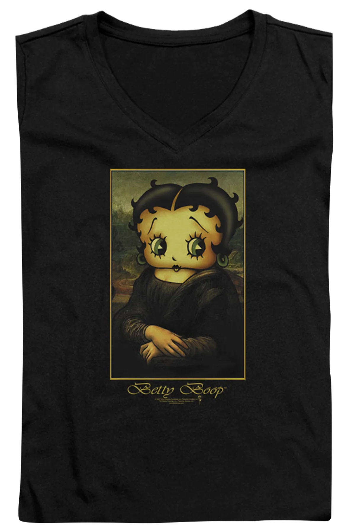 Junior Work Of Art Betty Boop V-Neck Shirt - Image 2
