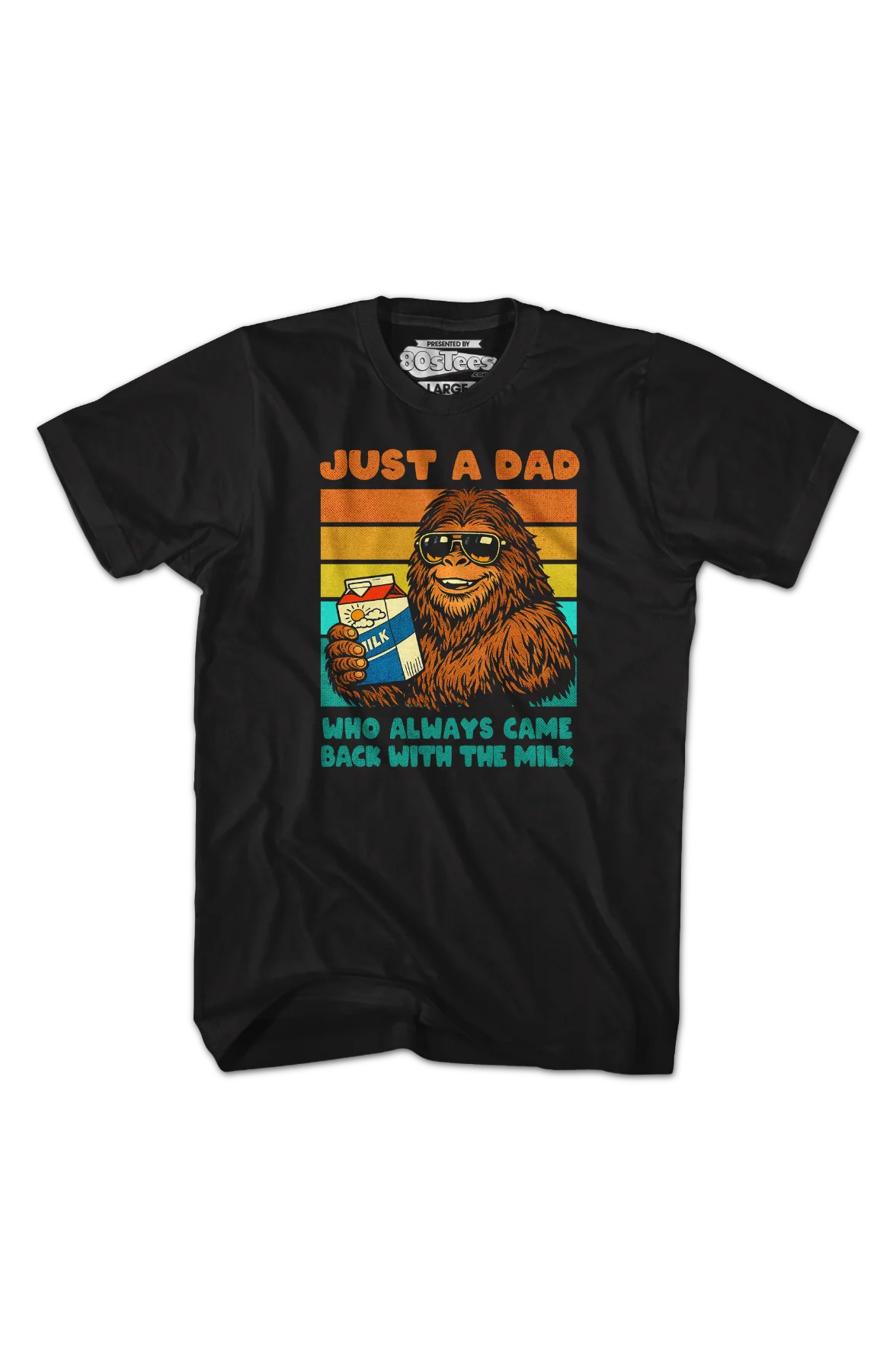 Just A Dad Who Always Came Back With The Milk T-Shirt - Image 2