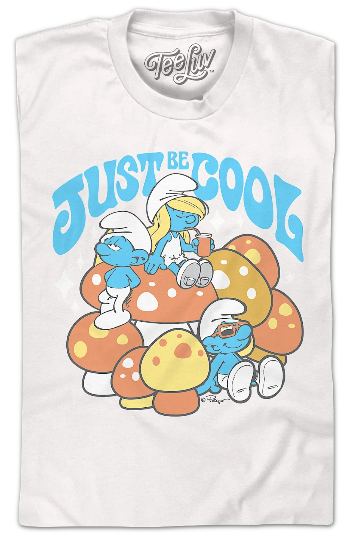 Just Be Cool Smurfs T-Shirt - Image 2