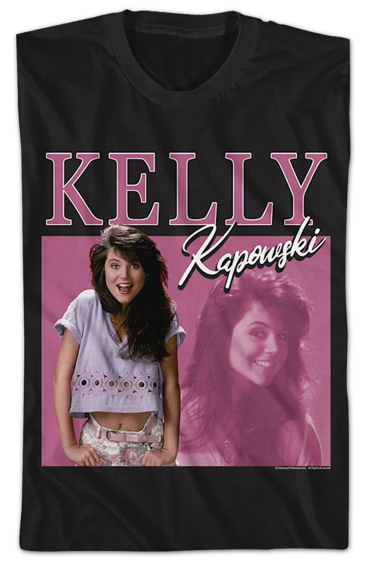 Kelly Kapowski Glamour Photo Saved By The Bell T-Shirt - Image 2
